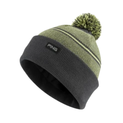 PING MEN'S HEWITT BOBBLE KNIT HAT Grey/Green